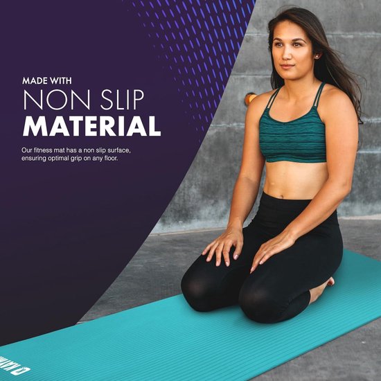 Multifunctionele yogamat - extra dikke schuimrubberen oefenmatten voor pilates, stretching, weerstandstraining - thuis- en sportuitrusting Yoga mat van BalanceFrom — afbeelding 3
