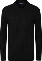 Felix Hardy Polo Trui - Polokraag - Lange Mouv Heren Zwart - L