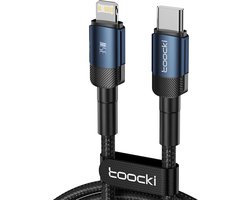 Toocki USB-C naar Lightning Kabel - 35W Snellader - 1 Meter - Oplaadkabel - Gevlochten - voor Apple iPhone 14/13/12/11/SE, iPad, Watch, AirPods etc.