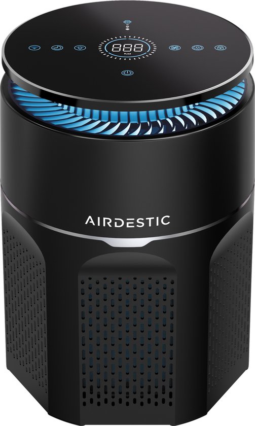 Foto: Airdestic airwave luchtreiniger air purifier hepa 13 filter cadr 275 m h luchtreinigers luchtfilter effectief tegen huisstofmijt stof hooikoorts en meer app
