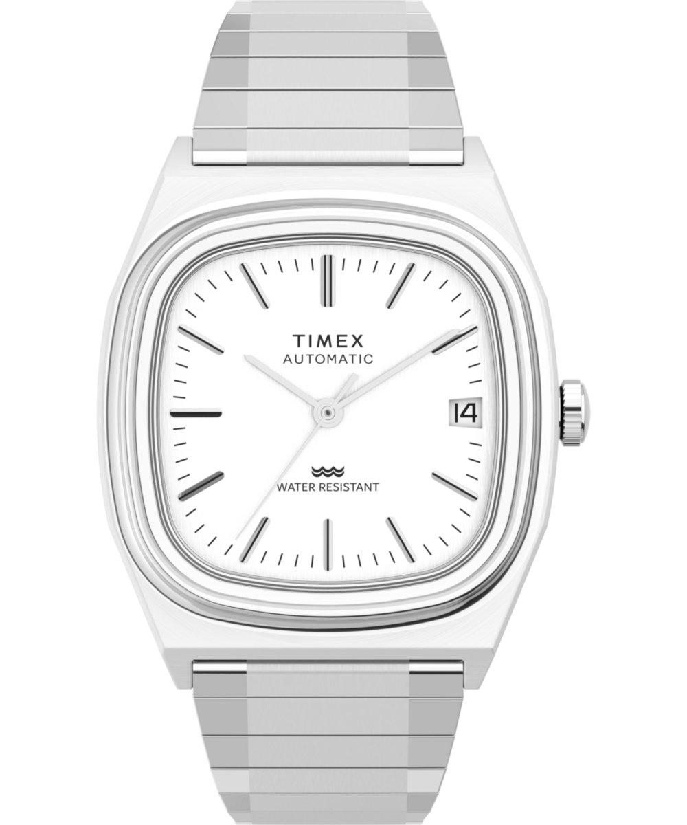 Timex 1983 E Line Reissue TW2W70800 Horloge - Staal - Zilverkleurig - Ø 34 mm