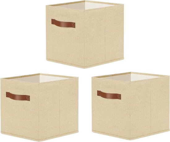 DII Vlies-Aufbewahrungskörbe – Faltbar, 33x33x33 Cm, Grau – 2er-Set Für Mehr Ordnung
