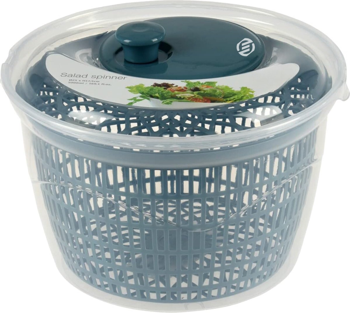 Equivera Slazwierder- Salad spinner - Slacentrifuge - Saladspinner - Sla Centrifuge - Saladecentrifuge - Sladroger - Must Have Voor In De Keuken