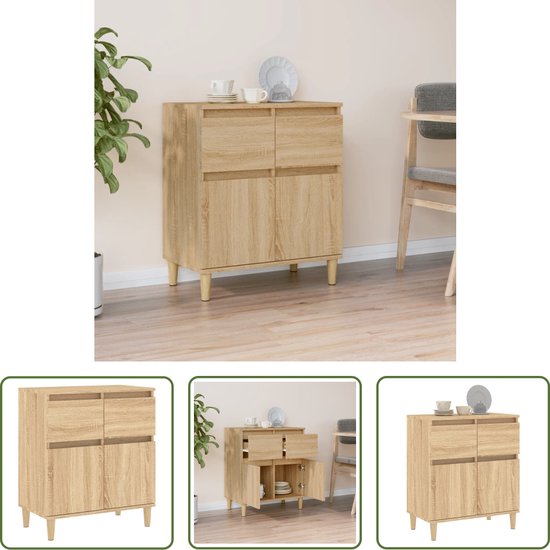 Dressoir Amber Bruin 35 x 110 cm met 1 deur Vicco | Eiken Wotan