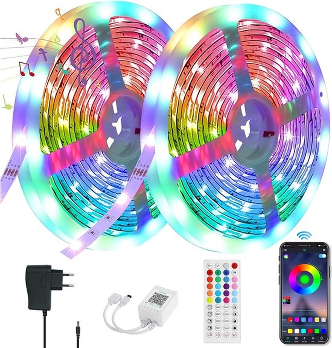 Kleurveranderende LED Lichtketting - Afstandsbediening - Sfeerverlichting voor Binnen -32.8ft - Multicolor Verlichting