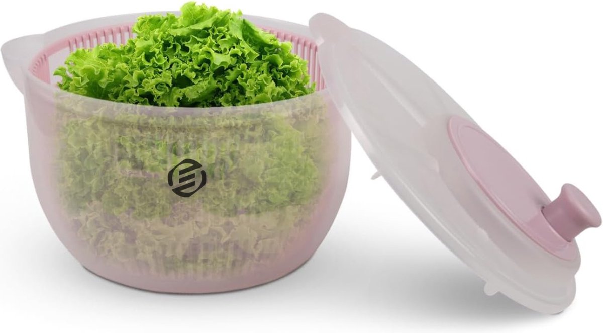 Equivera Slazwierder- Salad spinner - Slacentrifuge - Saladspinner - Sla Centrifuge - Saladecentrifuge - Sladroger - Must Have Voor In De Keuken