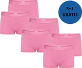 Beeren bodywear Meisjes Boxer Comfort Feeling 6-pack Roze maat 146/152