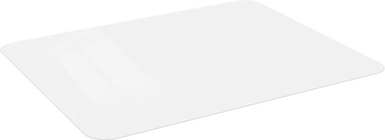 Tapis de bureau The Living Store - Transparent - 150 x 115 cm - 1,2 mm d'épaisseur - PVC - Résistant à la saleté - Insonorisant - Sans produits chimiques toxiques