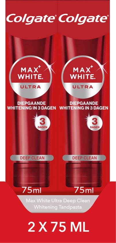 Colgate Max White Ultra Deep Clean Whitening Tandpasta