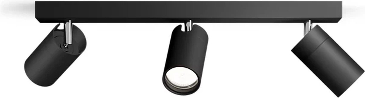 Philips Idris Opbouwspot voor Badkamer (Zwart/Goud) - Badkamerlamp - Warmwit Licht - Wandspot of Plafondspot met 1 Lichtpunt - GU10 - SceneSwitch - Eenvoudig Dimbaar met Je Klassieke Schakelaar Philips Idris Opbouwspot voor Badkamer (Zwart/Goud) - Badkamerlamp - Warmwit Licht - Wandspot of Plafondspot met 1 Lichtpunt - GU10 - SceneSwitch - Eenvoudig Dimbaar met Je Klassieke Schakelaar