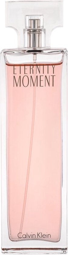 Calvin Klein Eternity Moment vaporisateur eau de parfum pour femme dans un flacon en verre.