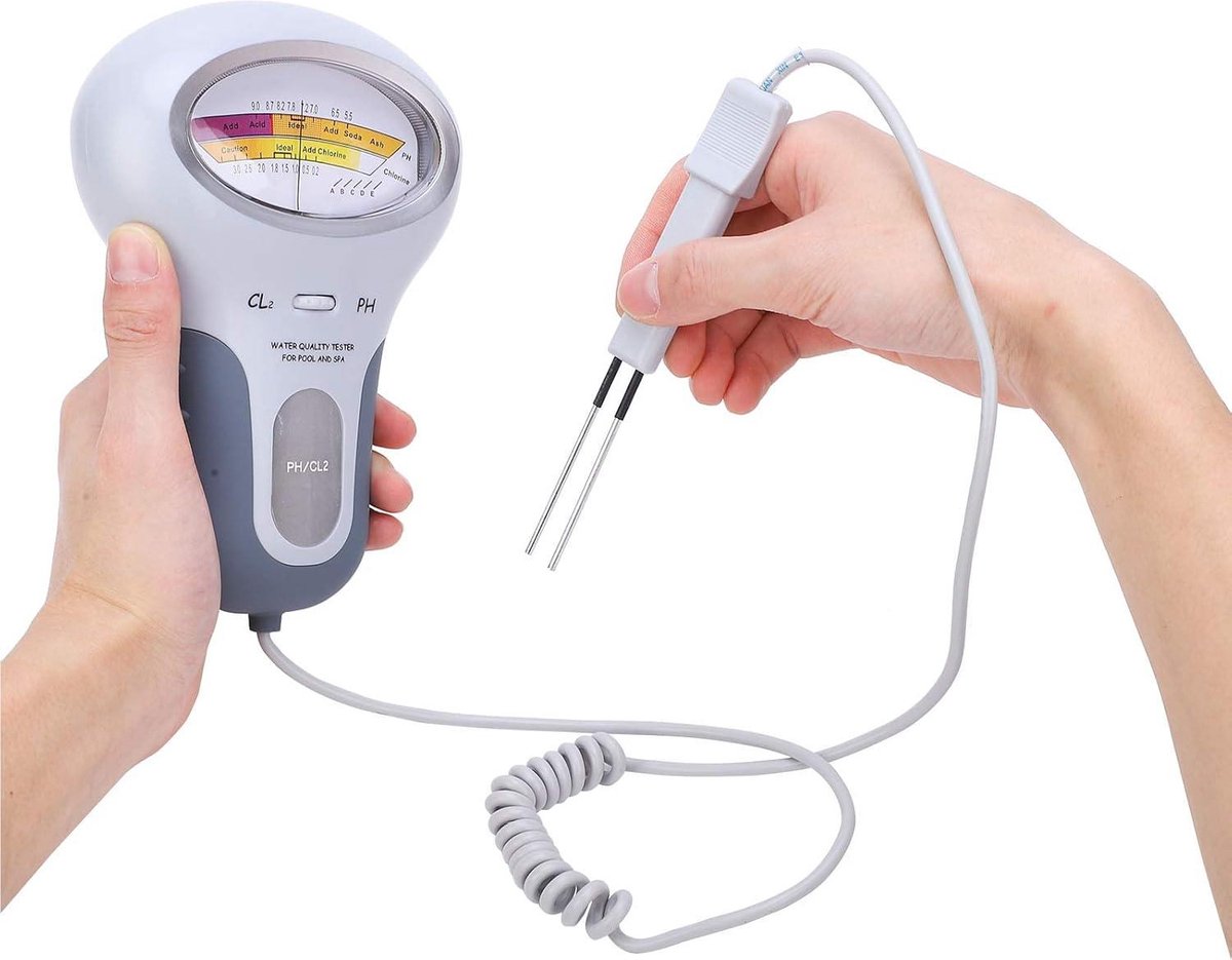 Wateranalysator Voor De Spa In Het Zwembad - PH- En Chloortester Met Sonde Washing Machine Wateranalysator Voor De Spa In Het Zwembad - PH- En Chloortester Met Sonde Washing Machine