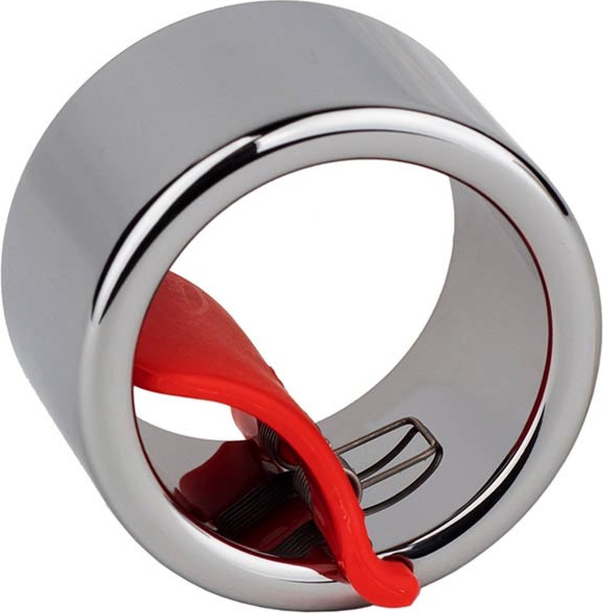 Black Mountain BMST50/XL slide ring, 50gr wolfraamstaal met veerbelaste gripclip (EXTRA) GROOT 24mm