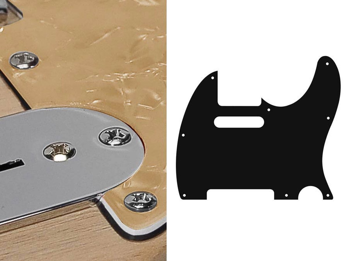 Boston TE-310-PC pickguard, Teaser, standard, 3 ply, pearl cream
