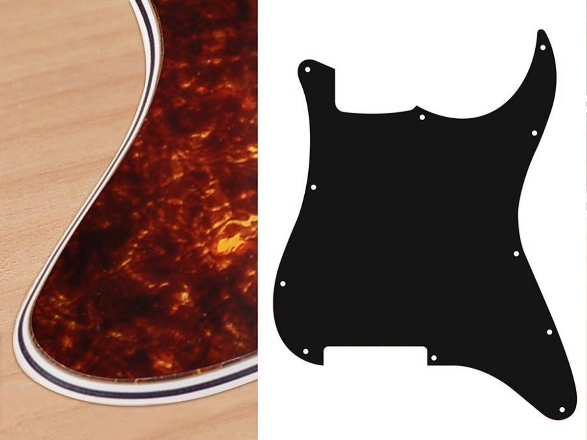 Boston ST-400-T pickguard, Stallion, no holes (only screw holes), 4 ply, tortoise