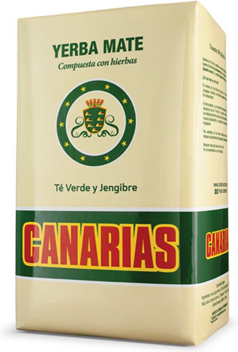 Canarias Té Verde y Jengibre 500g - Braziliaanse Yerba Mate Thee