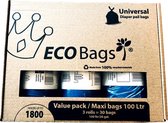 Bol.com DiaperChamp ECO 3X 100L Valuepack Maxi Zak voor Luieremmer Medium & Large 2122 aanbieding