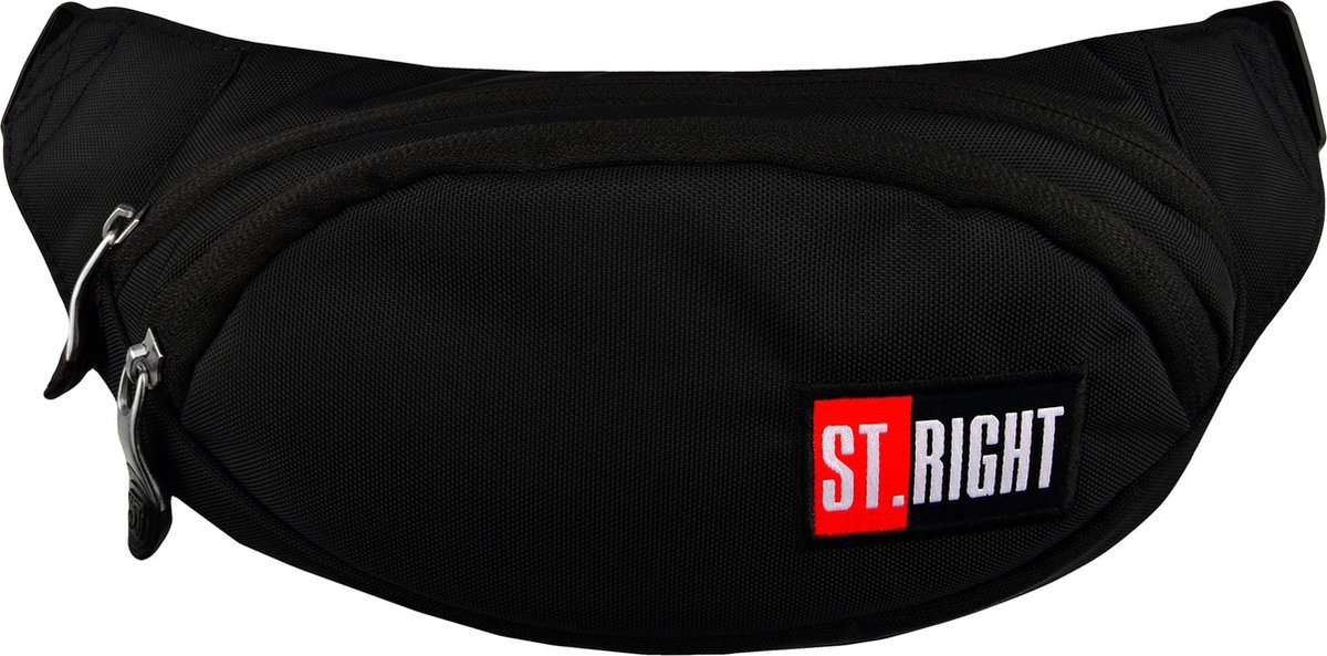 St.Right - heuptas - 30x14x4cm - zwart - crossbody bag