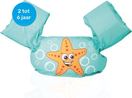 Foto: Qwali puddle jumper ster zwemvest voor kinderen van 0 2 tot 3 6 jaar zwemvest kind haai zwembandjes 15 30 kg drijfvest zwemvleugels zwemkurk zwemgordel swim essentials