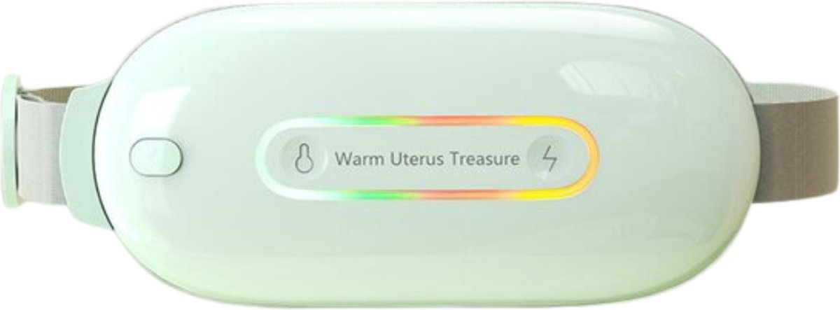 MHZ-TRADING - Warmteband – Menstruatie Pijnverlichting – Rugwarmer – Warmtegordel – Warmteriem – Warmteband Onderrug – Massagekussen – Elektrische Kruik - Groen