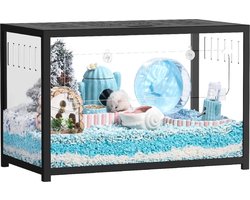 Hamsterkooi Metaal - Ruime Dierenhabitat - Inclusief Accessoires - Duurzaam Ontwerp - Geschikt voor Hamsters en Kleine Huisdieren - Maatnaam: 80 cm L * 44,7 cm B * 50,6 cm H