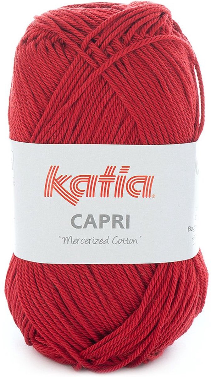 Katia Capri - 82150 wijnrood - Katoen Garen