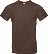 T-shirt Homme XL B&C Col rond Manche courte Marron 100% Katoen