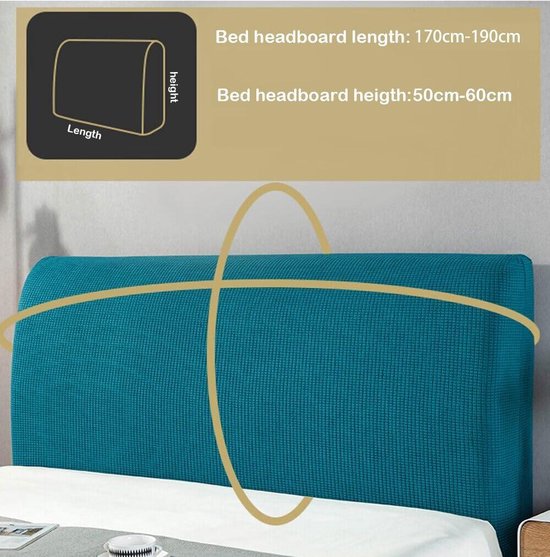 1 stuk-180cm hoofdbord hoes-Beschermhoes voor het hoofdbord-stofdichte stretch