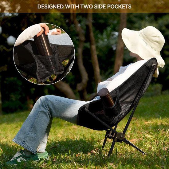 2-pack Jachtstoelen Voor Buiten, Draagbare, Opvouwbare, Lage Stoel Voor