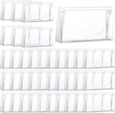 Xuniea 50 stuks mini doorzichtige make-up tas organizer zakjes kleine PVC waterdichte make-up tas plastic cosmetische organizer tas met rits voor vrouwen mannen reizen vakantie, Transparant, 5.9