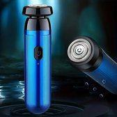 Bol.com Mini Elektrische Scheerapparaat - Usb Oplaadbaar Scheerapparaat - Draagbaar en Lichte Reis editie - Unisex - Kleur Blauw - aanbieding