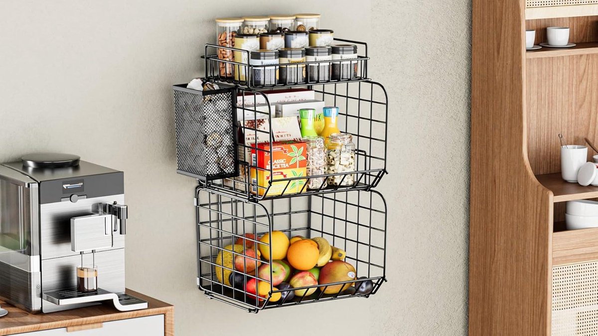 Stapelbare fruitmand for de keuken - Fruitschalen Hangende
