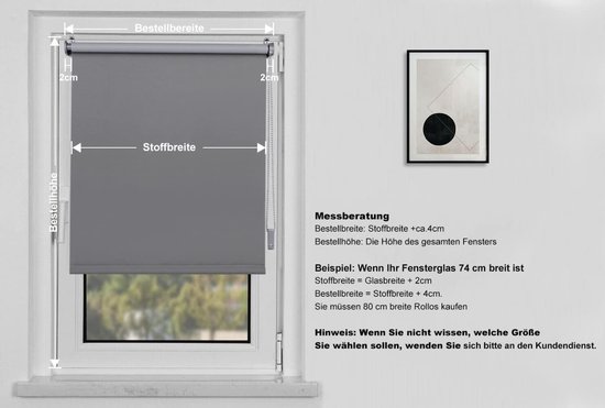 Rolgordijn verduisterend YNGEN 80x170 naturel