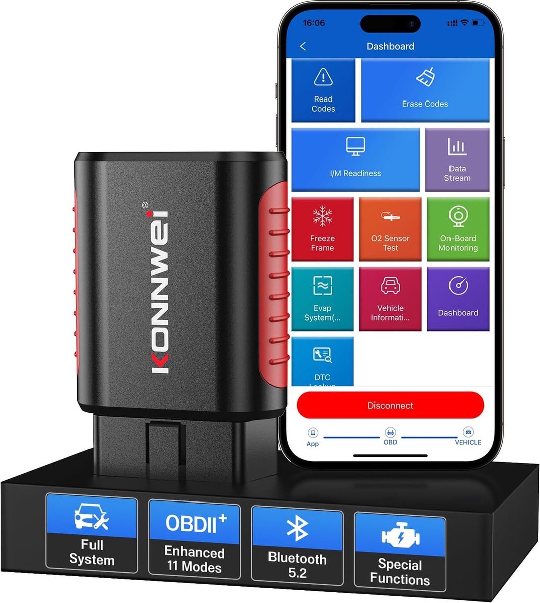 Konnwei KDIAG - OBD2 Bluetooth Scanner thumbnail 5