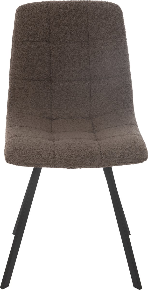 J-Line stoel Clark - metaal/polyester - taupekleur Wit