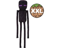 Enderman – Minecraft Pluche Knuffel XXL 120 cm - Minecraft Plush Toy - Speelgoed XL Knuffels voor Kinderen Jongens Meisjes - Steve, Creeper, Alex, Enderman, Pig, Llama, Wolf, Ocelot