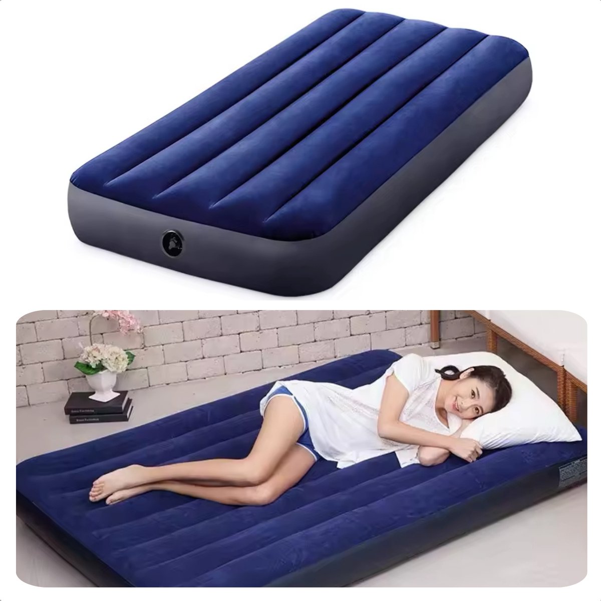 AirSleeperz® opvouwbaar campingbed heavy duty 62x190 cm - 1 persoons