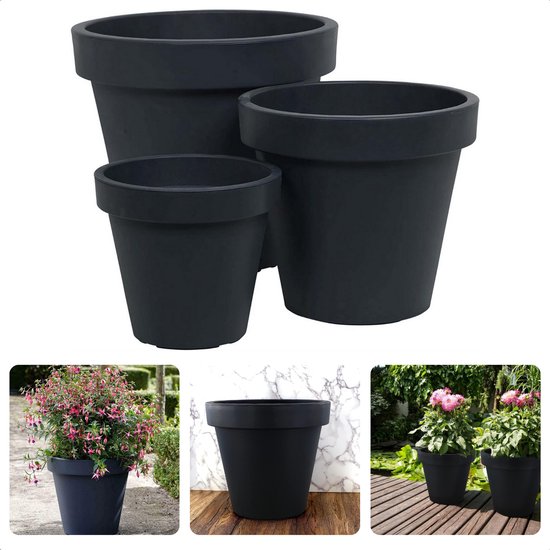 Lage ronde bloembak 22x45cm - Tonnellerie den Oude