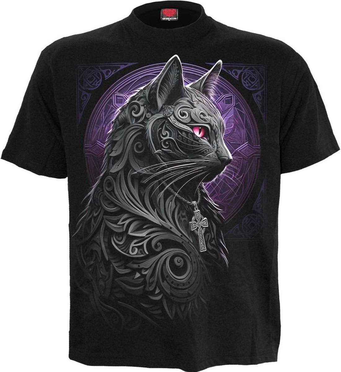 Spiral Celtic Whiskers Heren T-shirt - zwart - 4XL