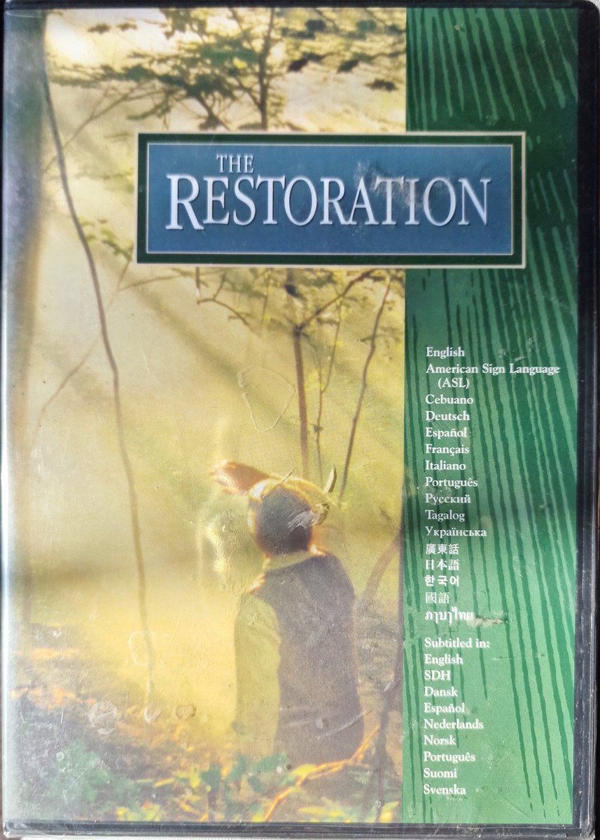 Dvd The Restoration the church of Jesus Christ