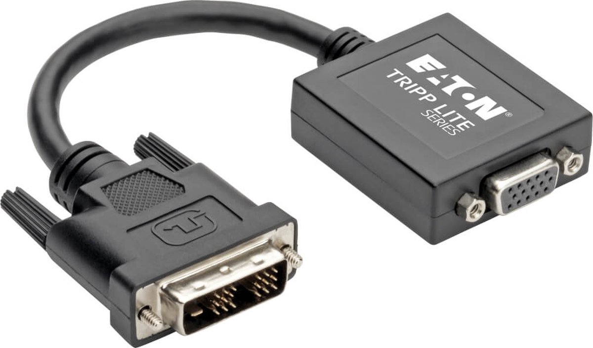 Tripp Lite P120-06N-ACT tussenstuk voor kabels DVI-D to VGA USB-A to Micro USB-B Zwart