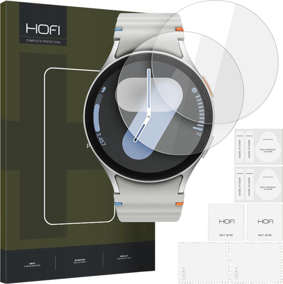 GEHARD - GLAS - HOFI GLASS PRO+ 2-PACK SAMSUNG GALAXY HORLOGE - 4 / 5 / 6 / 7 / FE - (40 - MM) - HELDER