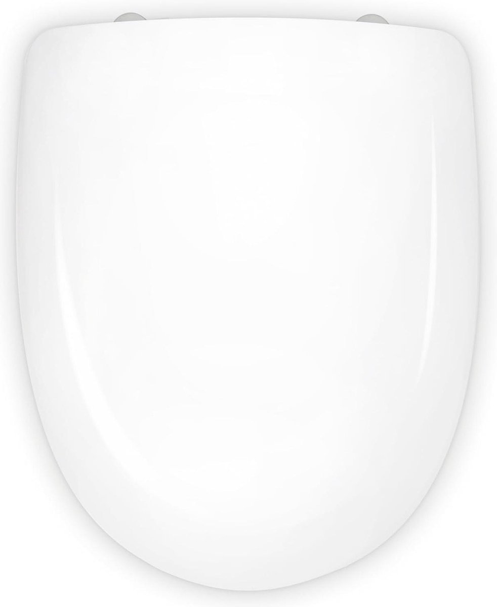 Odeon Jacob Delafon wc-deksel - eenvoudige installatie - wit - 43x36x45 cm - roestvrij stalen scharnier - krasbestendig - chemisch bestendig