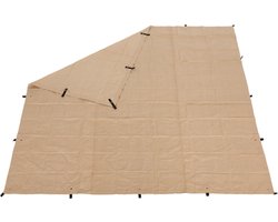 All Purpose Canvas Zeil - Vierkant 5x5m - Waterdicht en Duurzaam - Ideaal voor Kamperen, Bouwprojecten, Bescherming en Outdoor Gebruik - Stevig en Weerbestendig Tarp