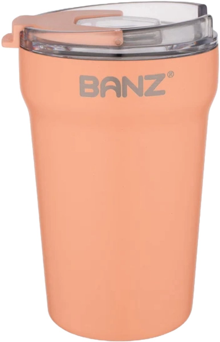 Banz Thermisch Geïsoleerde Stainless Steel Travel Cup Apricot