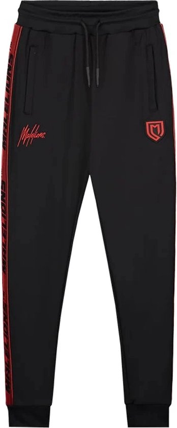 Malelions sport rebound trackpants in de kleur zwart.