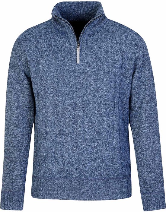 BJØRNSON Lunt Pull d'hiver tricoté torsadé pour homme - Teddy - Taille 6XL - Marine