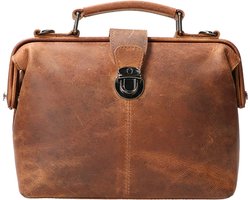 Top 10 Dokterstassen en Medische Tassen 2026: Leather Design Mini Hunter Dokterstas Bruin
