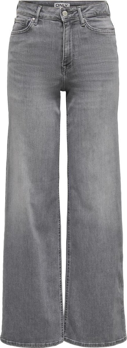 Only Jeans Onlmadison Blush Hw Wid Dnm Rea0938 15299800 Light Grey Denim Dames Maat - W28 X L32 op Prijzenvolger.com