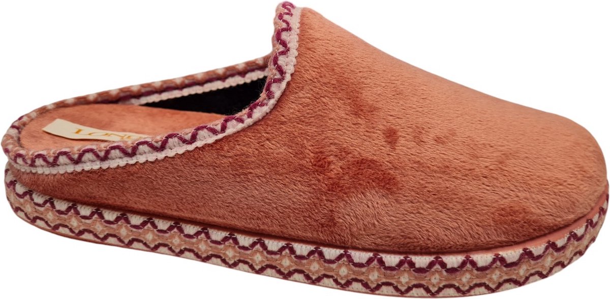 Longo 1135444 48 Lachs Dames Instappantoffels - Zalmroze - 39